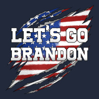 Let's Go Brandon Ripped Cloth With American Flag Premium Sweatshirt | Teevron