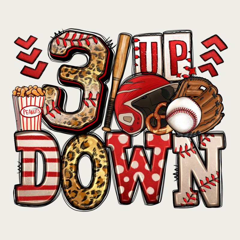 Three Up Three Down Baseball Zipper Hoodie by Jasminsmagicworld | Teevron