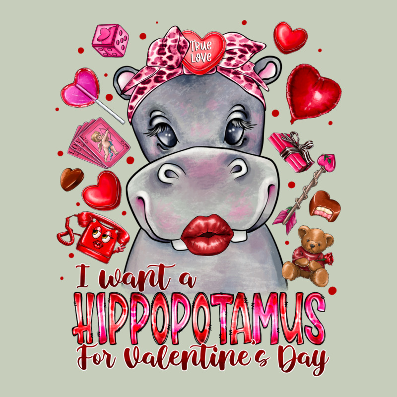 I Want Hippopotamus For Valentines Day Long Sleeve Tee by CowhideDigitalArt | Teevron
