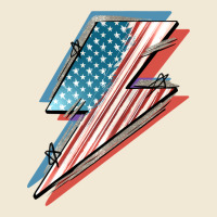 American Flag Lightning Bolt 4th Of July Premium Tee | Teevron