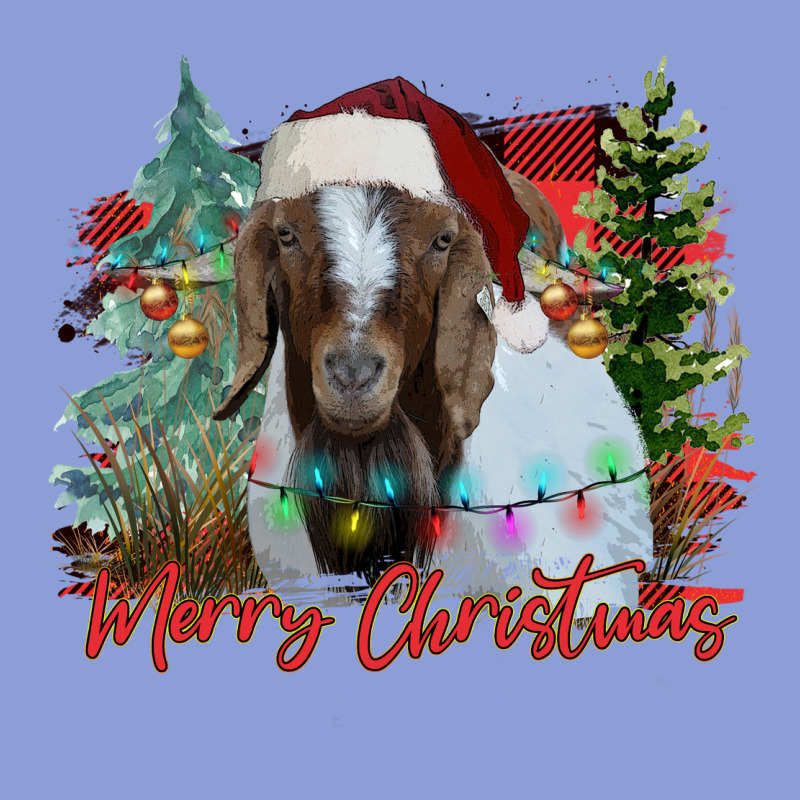Merry Christmas Goat Long Sleeve Tee by CowhideDigitalArt | Teevron