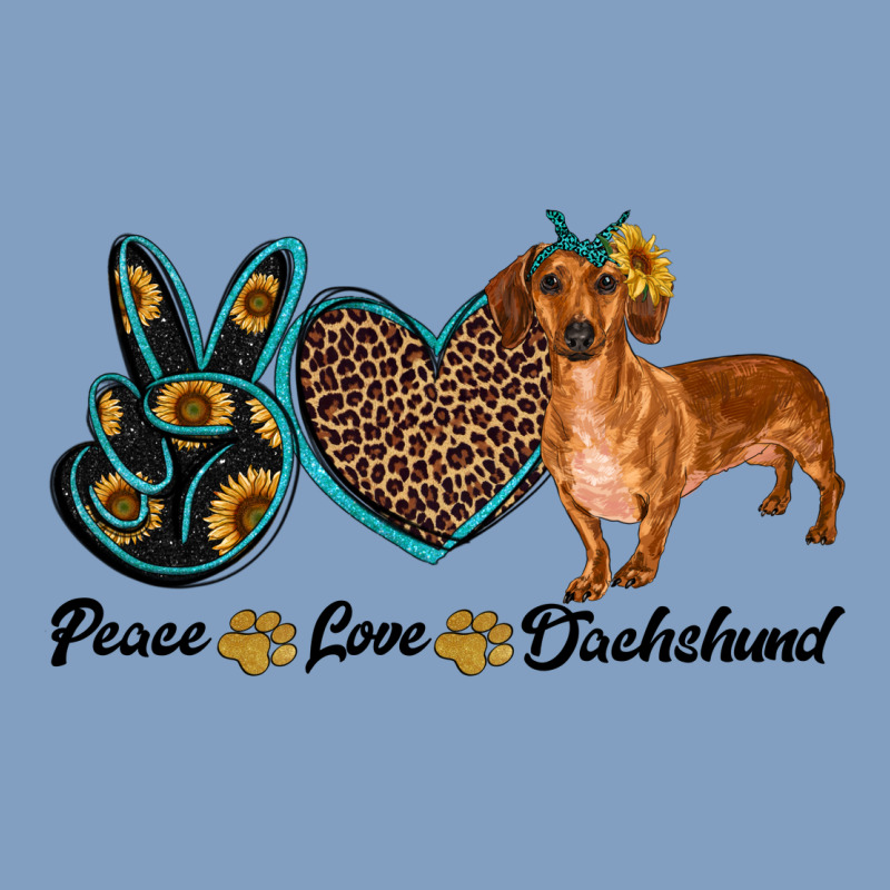 Peace Love Dachshund Urban Hoodie by RanaPortraitStore | Teevron