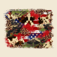 4th Of July American Flagcowhide  Leopard Backgrou Premium Tee | Teevron