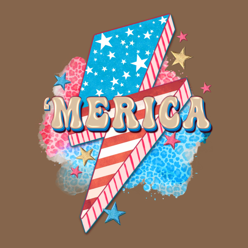 Merica Leopard Lightning Bolt Premium Tee by FaDigitalArtStudio | Teevron