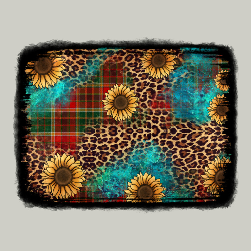 Christmas Sunflowers And Buffalo Plaid Background Heavyweight Hoodie by Jasminsmagicworld | Teevron