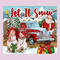 Let It Snow Tumbler Ladies Tee | Teevron