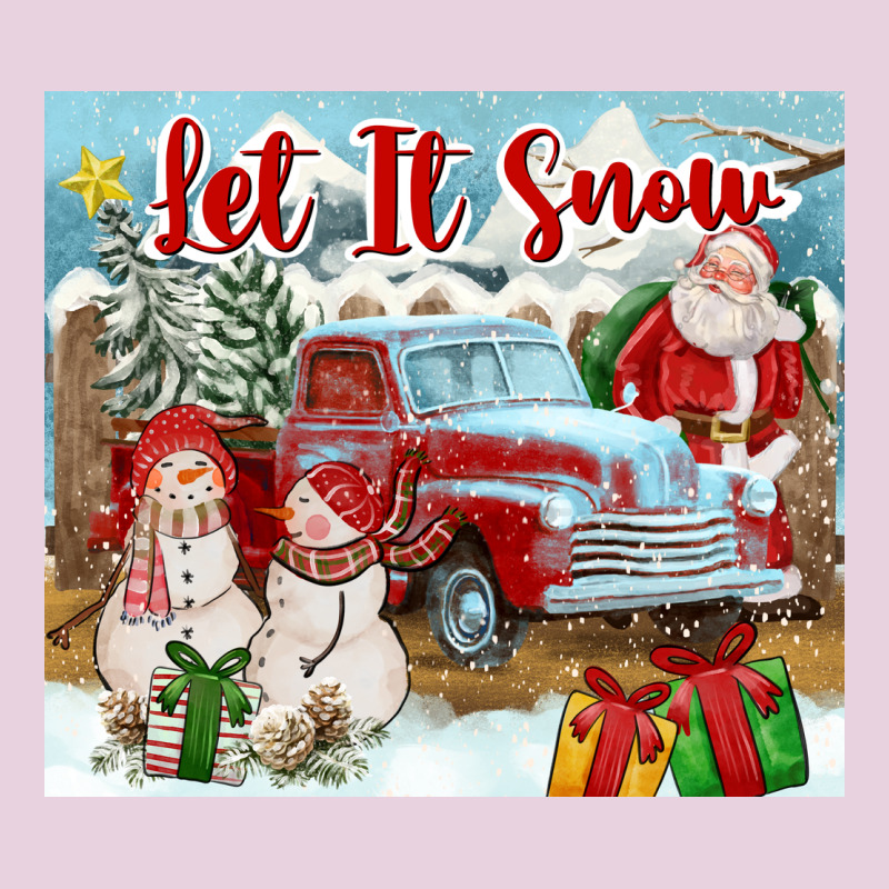 Let It Snow Tumbler Ladies Tee by FaDigitalArtStudio | Teevron