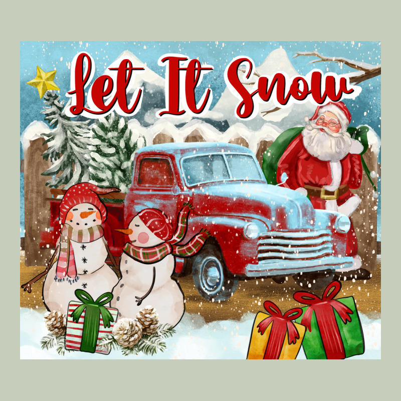 Let It Snow Tumbler Ladies Tee by FaDigitalArtStudio | Teevron
