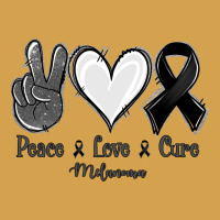 Peace Love Cure Melanoma Cancer Urban Hoodie | Teevron