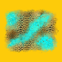 Turquoise Leopard Background Premium Hoodie | Teevron