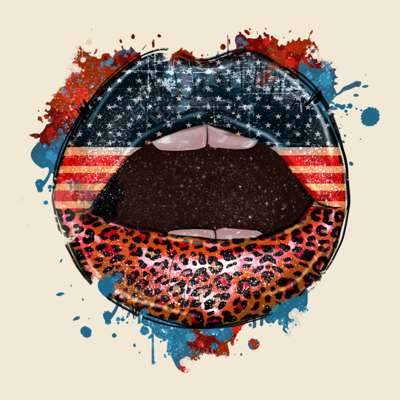 American Flag Lips 4th Of July Premium Tee by FaDigitalArtStudio | Teevron