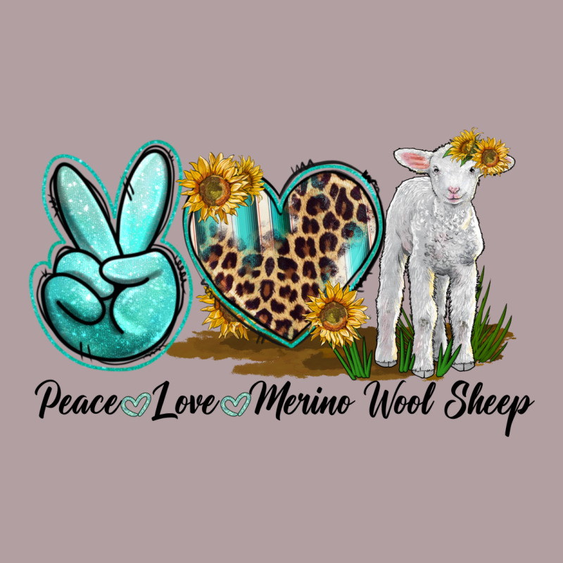 Peace Love Merino Wool Sheep Vintage Hoodie by LillyAllenDesigns | Teevron