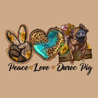 Peace Love Duroc Pig Vintage Hoodie | Teevron
