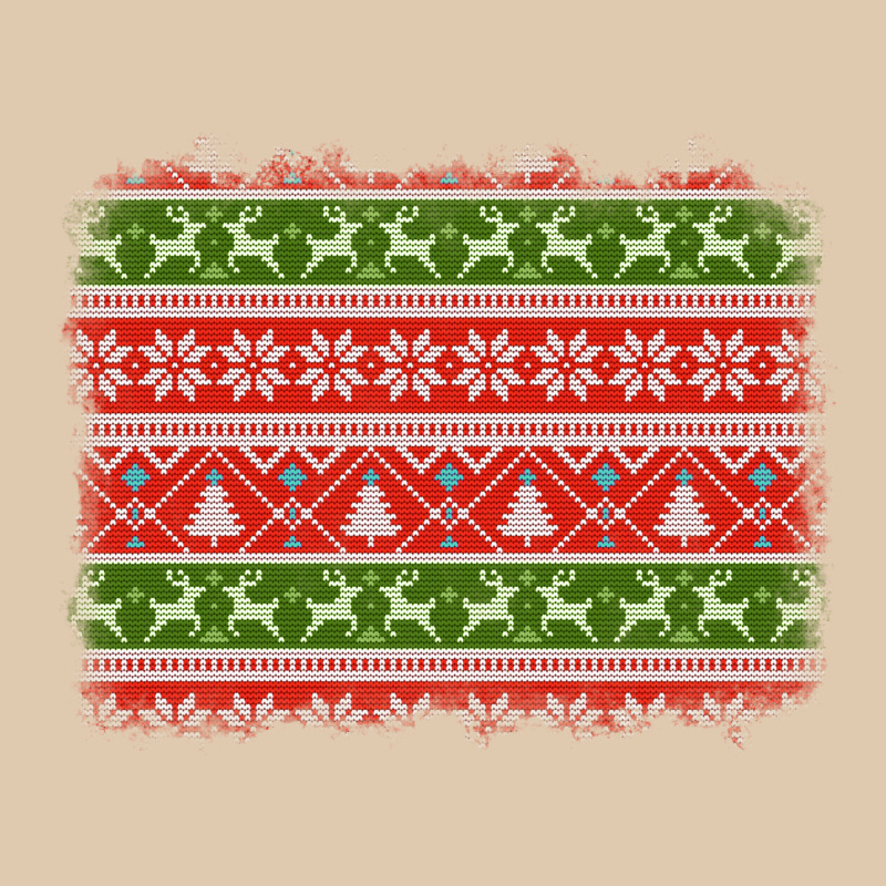 Knitted Christmas Reindeer Pine Tree Background Heavyweight Sweatshirt by Jasminsmagicworld | Teevron
