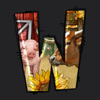 Farm Life Alphabet Lowercase Letters W Vintage Tee | Teevron