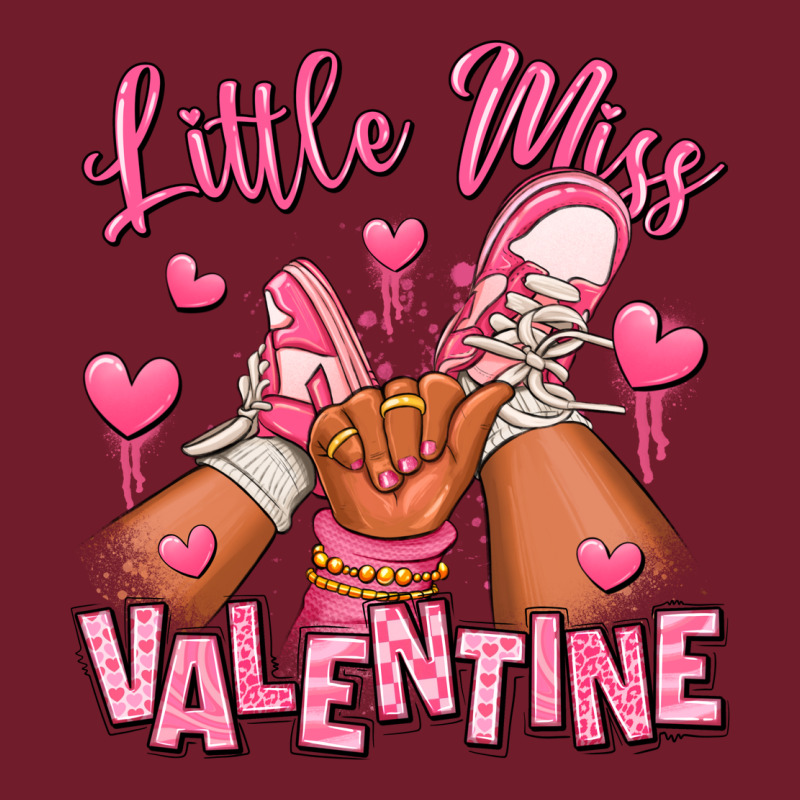 Little Miss Valentine Afro Kid Sneakers Zipper Hoodie by RanaPortraitStore | Teevron