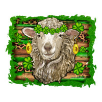 st patricks day sheep shamrock gold  serape leopard glitter | Teevron