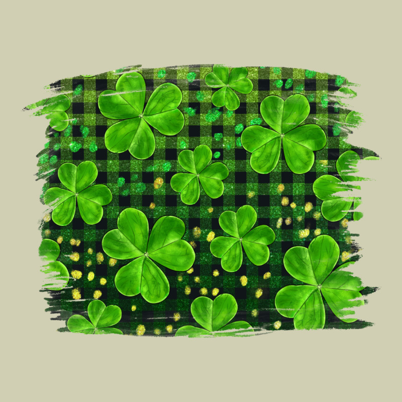 St Patrick's Day Shamrock And Plaid Distressed Background Heavy Core Tee by RanaPortraitStore | Teevron