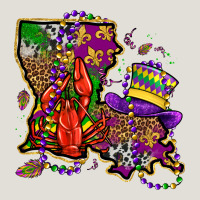 Mardi Gras Louisiana Map Heavy Core Tee | Teevron