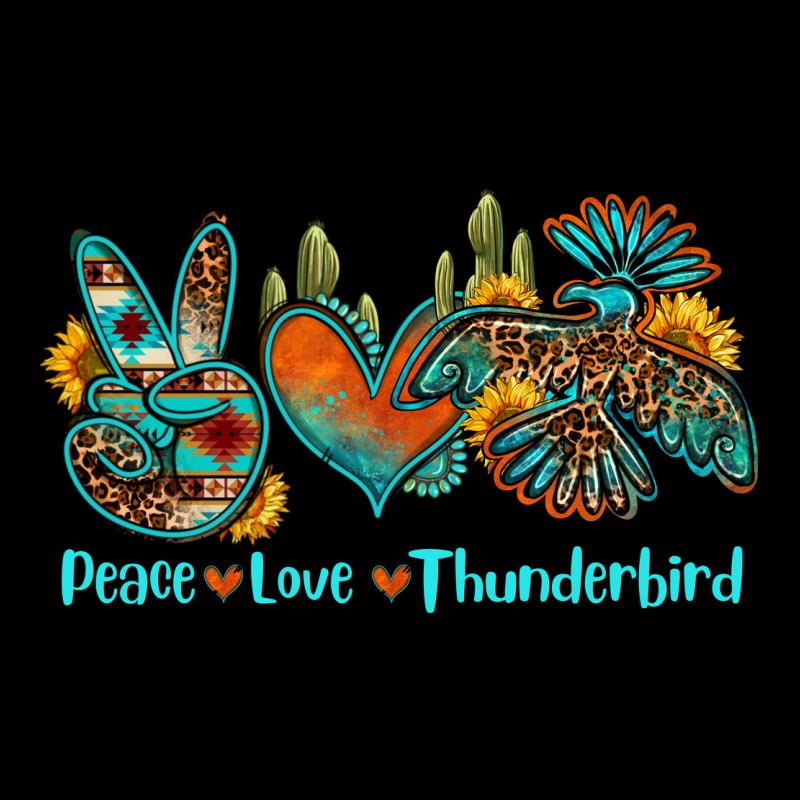 Peace Love Thunderbird Heavy Core Tee by OliviaCreatesArt | Teevron