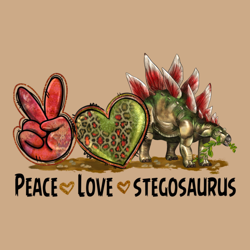 Peace Love Stegosaurus Vintage Hoodie by LillyAllenDesigns | Teevron
