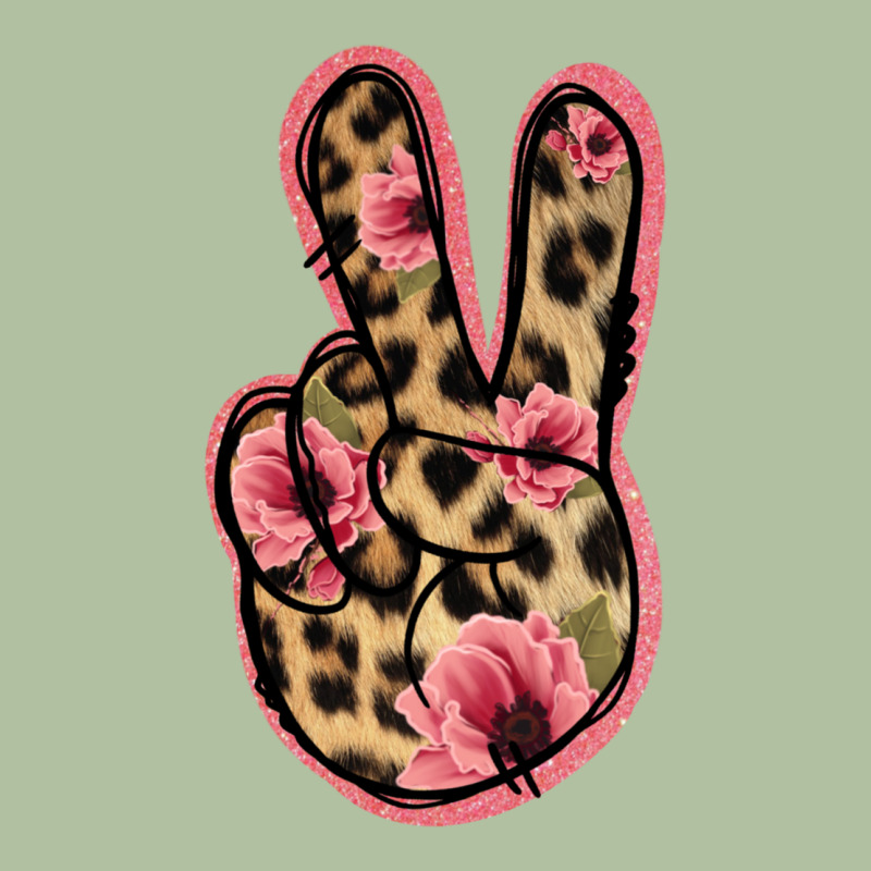 Floral Leopard Peace Sign Urban Hoodie by Jasminsmagicworld | Teevron