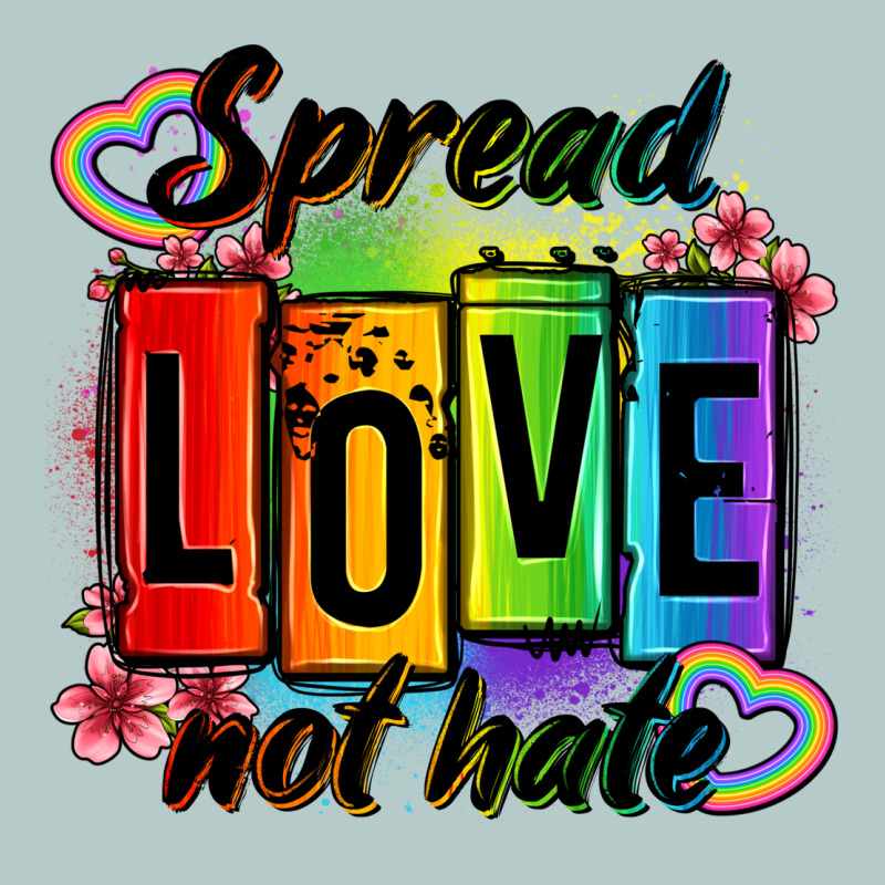 Spread Love Not Hate Heavy Core Tee by OliviaCreatesArt | Teevron