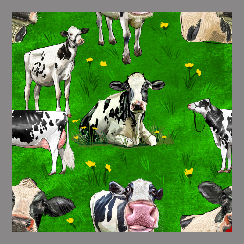 Holstein Cows Seamless Pattern Vintage Tee by BundleAndBundleShop | Teevron