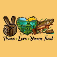 Peace Love Brown Trout Vintage Hoodie | Teevron