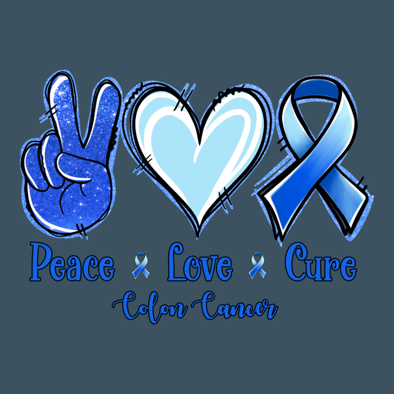 Peace Love Cure Colon Cancer Urban Hoodie by Jasminsmagicworld | Teevron