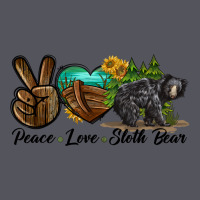 Peace Love Sloth Bear Vintage Hoodie | Teevron