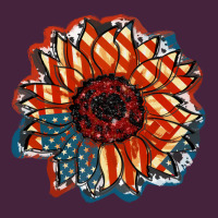 American Flag Sunflower 4th Of July Premium Tee | Teevron