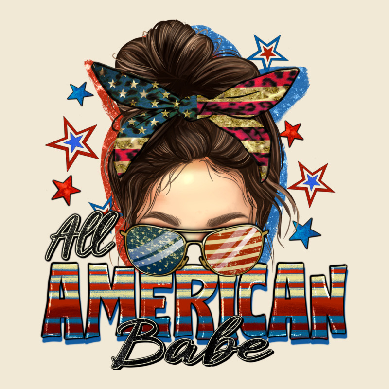 American Babe Messy Bun Premium Tee by FaDigitalArtStudio | Teevron