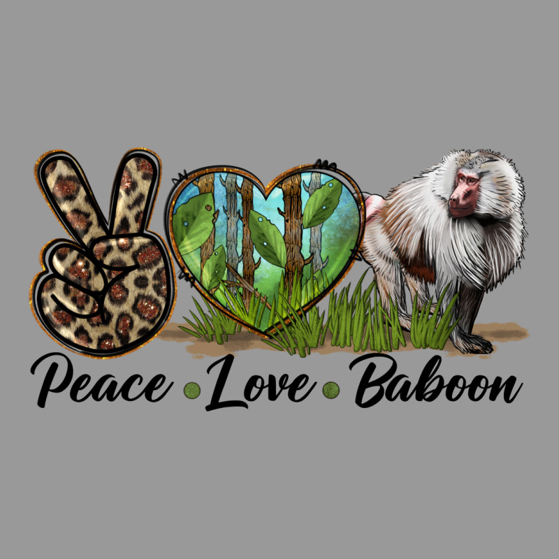 Leopard Peace Love Baboon Vintage Hoodie by LillyAllenDesigns | Teevron