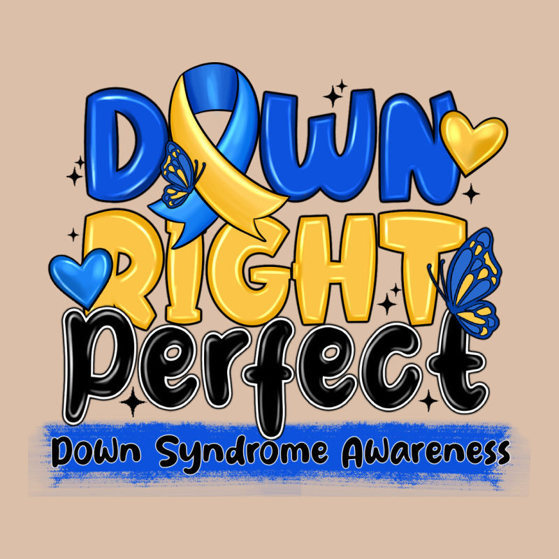 Down Right Perfect Down Syndrome Awareness Urban Heavy Tee by CowhideDigitalArt | Teevron