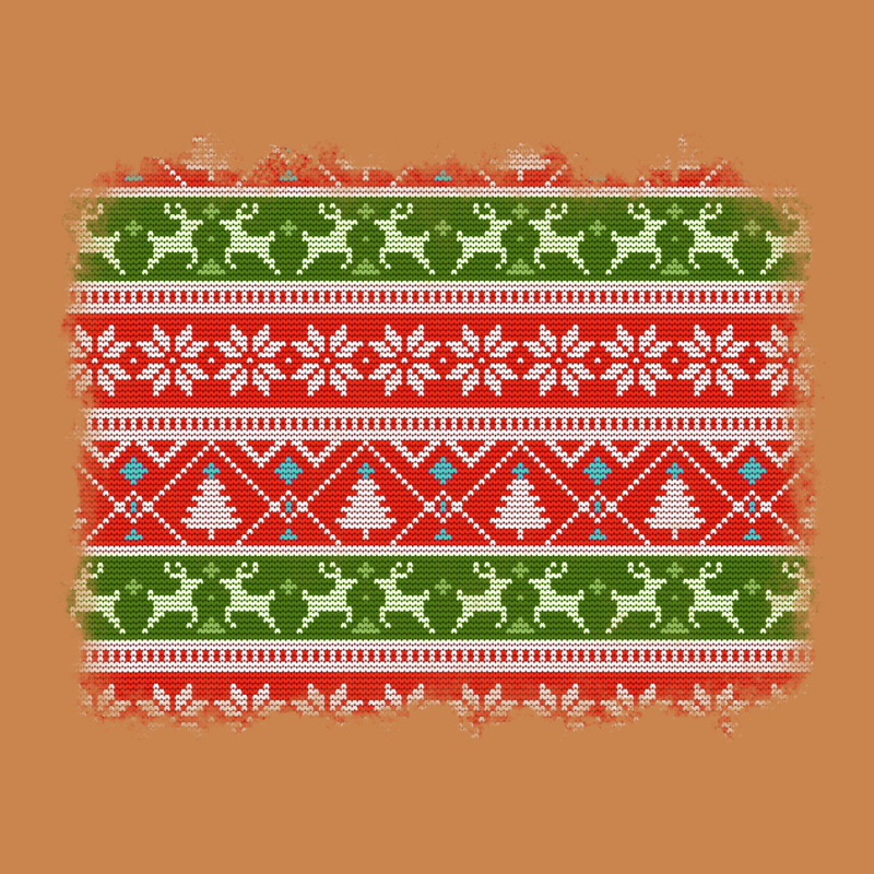 Knitted Christmas Reindeer Pine Tree Background Heavyweight Hoodie by Jasminsmagicworld | Teevron