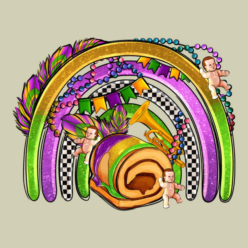 Mardi Gras Rainbow Heavy Core Tee by OliviaCreatesArt | Teevron