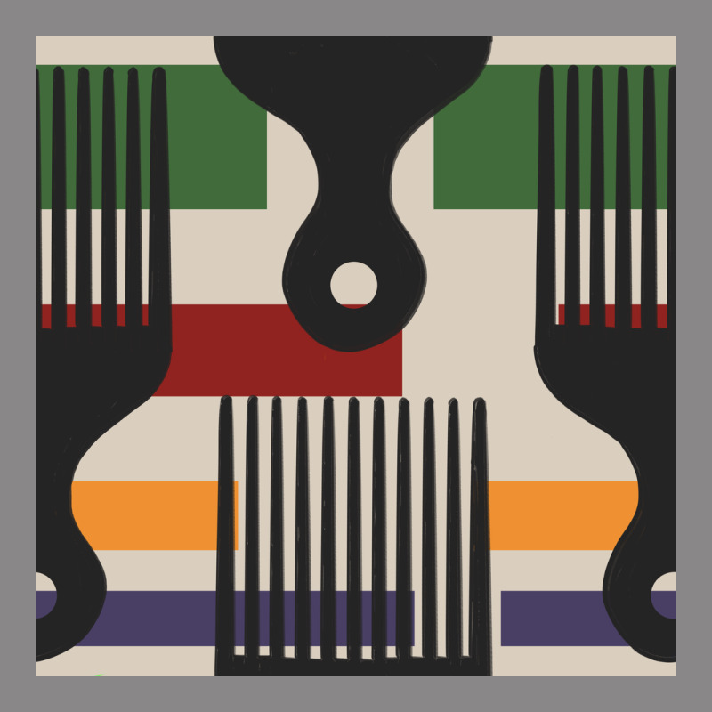 Afro Comb Seamless Pattern Vintage Tee by BundleAndBundleShop | Teevron