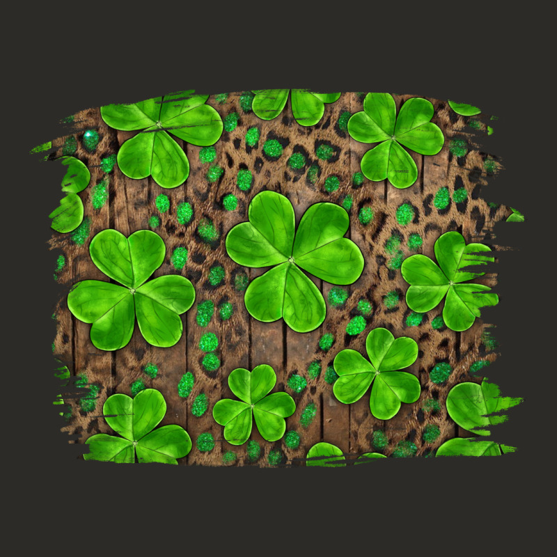 St Patrick's Day Shamrock And Leopard Distressed Background Heavy Core Tee by RanaPortraitStore | Teevron