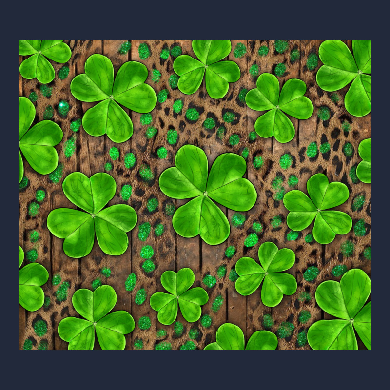 Saint Patricks Day Shamrock And Leopard Premium Sweatshirt by RanaPortraitStore | Teevron