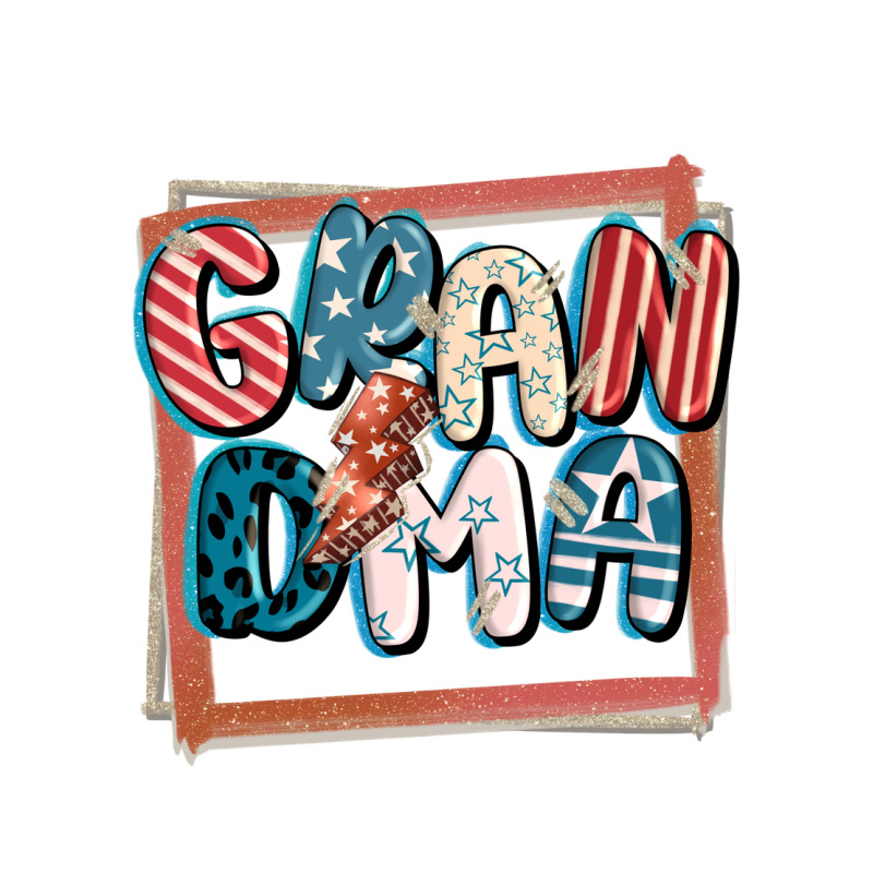 4th Of July Grandma With Lightning Bolt Premium Tee by FaDigitalArtStudio | Teevron
