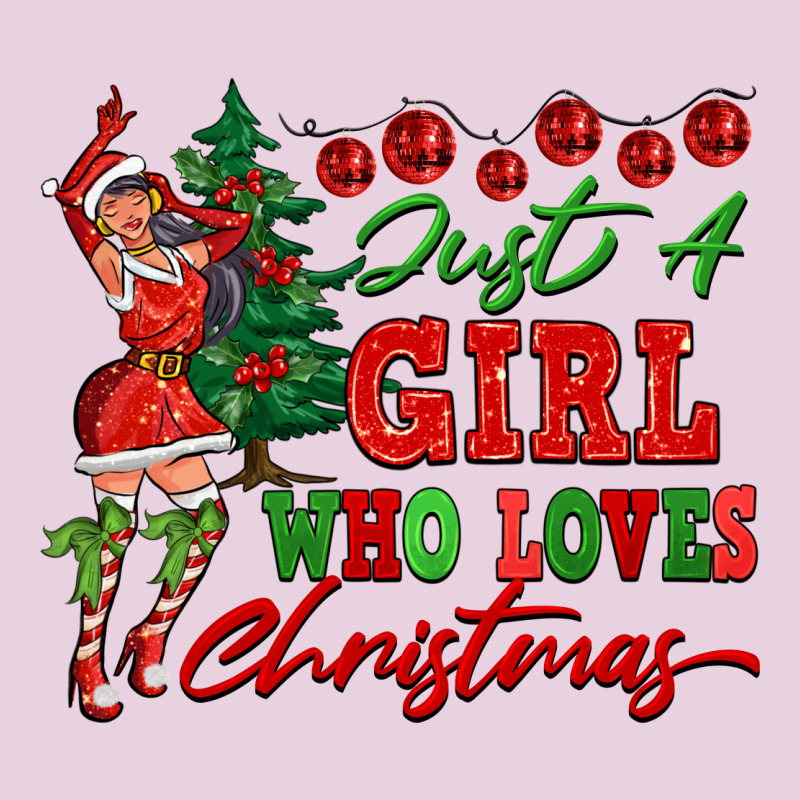 Just A Girl Who Loves Christmas Ladies Tee by FaDigitalArtStudio | Teevron