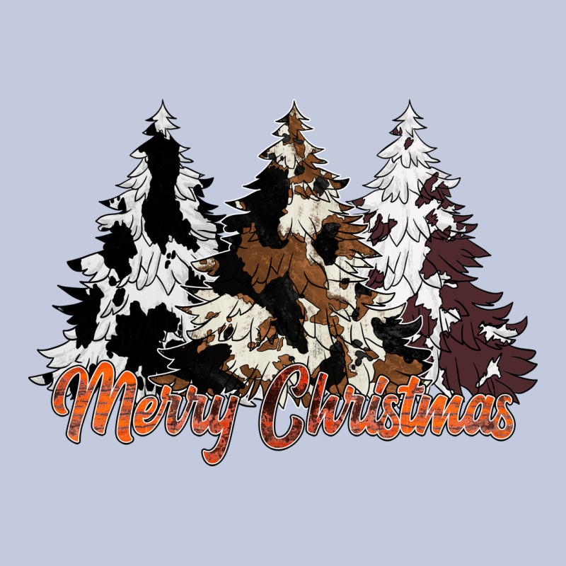 Merry Christmas Cowhide Trees Long Sleeve Tee by CowhideDigitalArt | Teevron