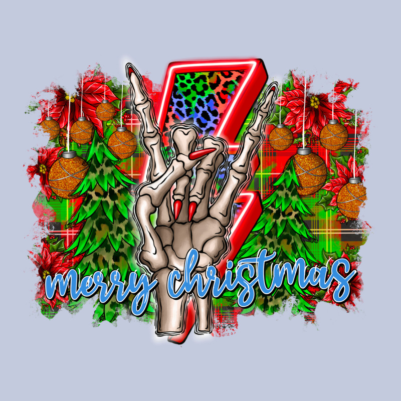 Punk Rock Merry Christmas Long Sleeve Tee by CowhideDigitalArt | Teevron