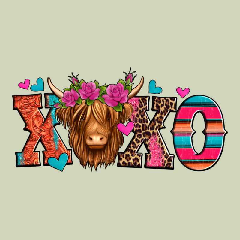 Xoxo Valentine's Day Highland Cow Heavyweight Hoodie by Jasminsmagicworld | Teevron