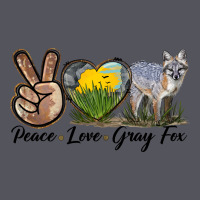 Peace Love Gray Fox Vintage Hoodie | Teevron