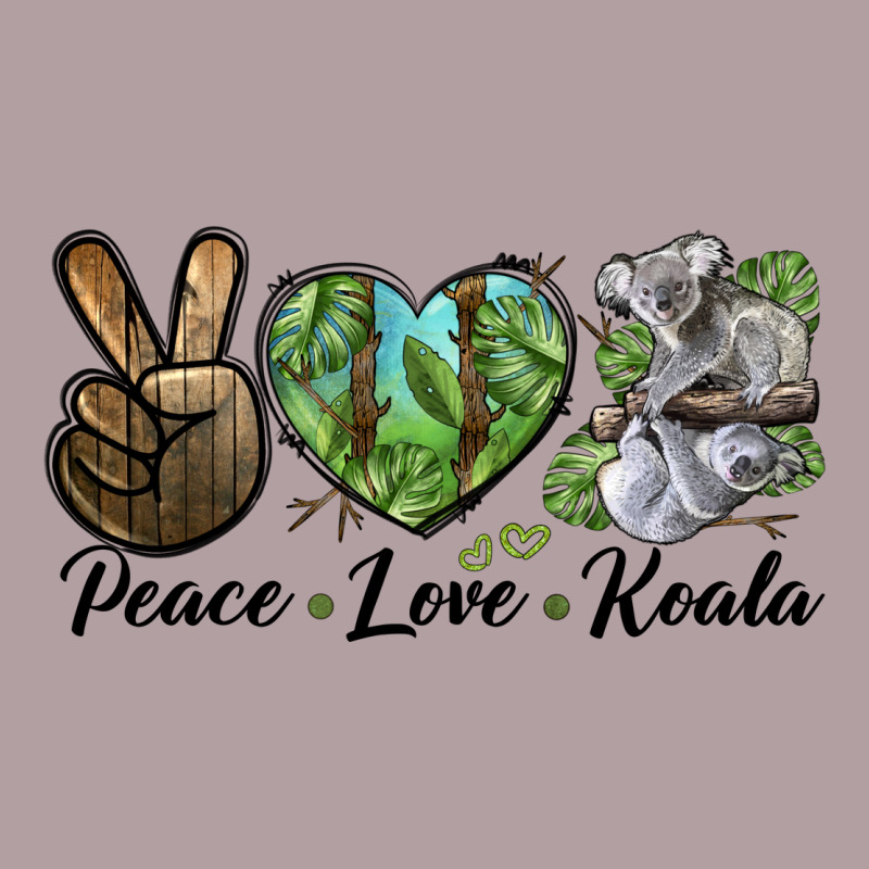 Peace Love Koala Vintage Hoodie by LillyAllenDesigns | Teevron