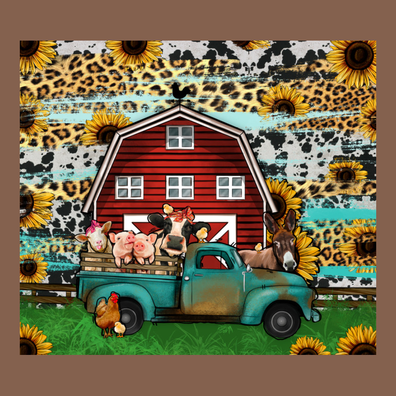 Farm Animals Red Barn Tumbler 20oz Zipper Hoodie by Jasminsmagicworld | Teevron