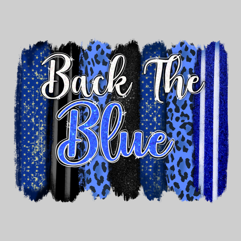 Back The Blue Brushstrokes Premium Tee by FaDigitalArtStudio | Teevron