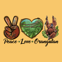 Peace Love Orangutan Vintage Hoodie | Teevron